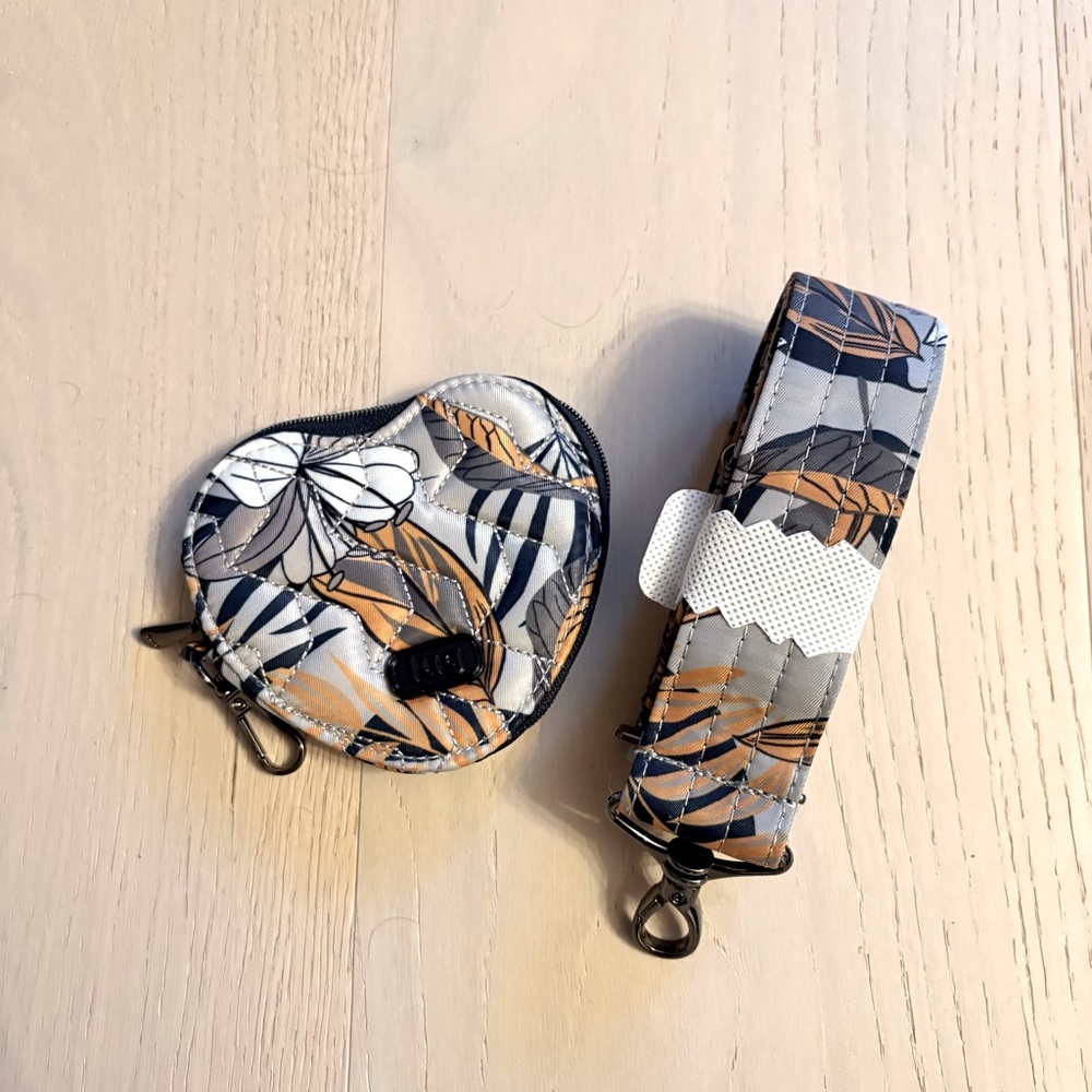 LUG | Heart Pouch & 1.5” Adjustable Strap | Lily Gray